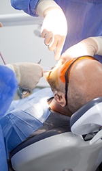 Patient in Studio City getting a root canal treatment